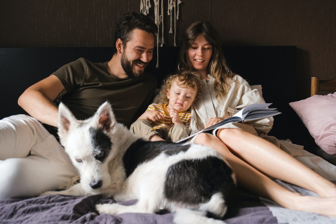 Familie mit Hund