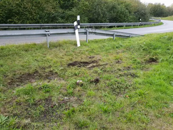 Nach Unfall: Polizei findet verlassenen PKW im Autobahnkreuz Osnabrück-Süd