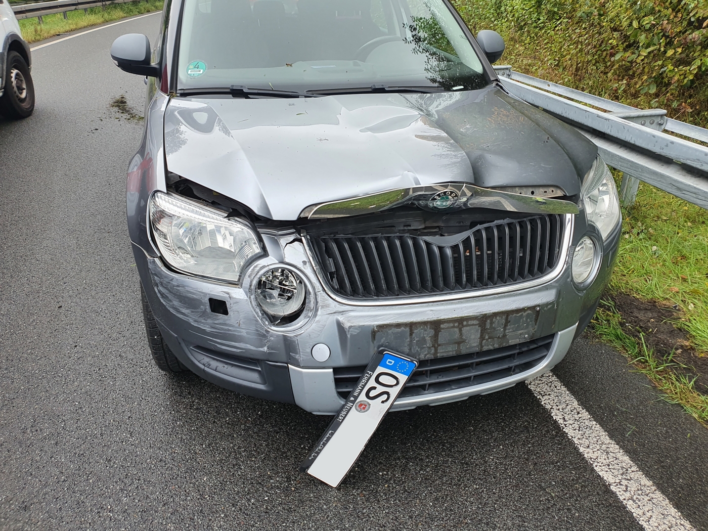 Unfälle im Autobahnkreuz Osnabrück-Süd enden ohne Verletzte. / Foto: Heiko Westermann Unfälle im Autobahnkreuz Osnabrück-Süd enden ohne Verletzte