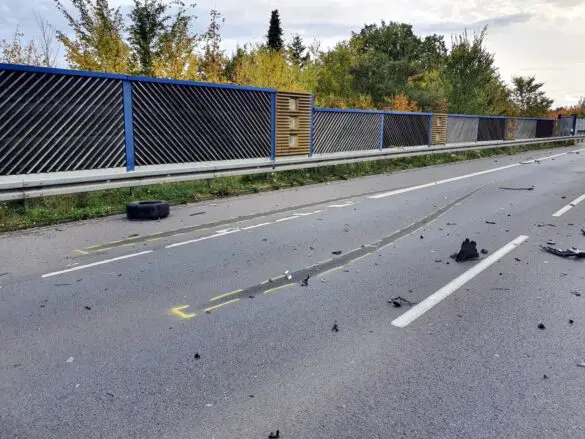 3 Schwerverletzte: PKW krachen auf B68 ineinander, ein Auto kippt aufs Dach