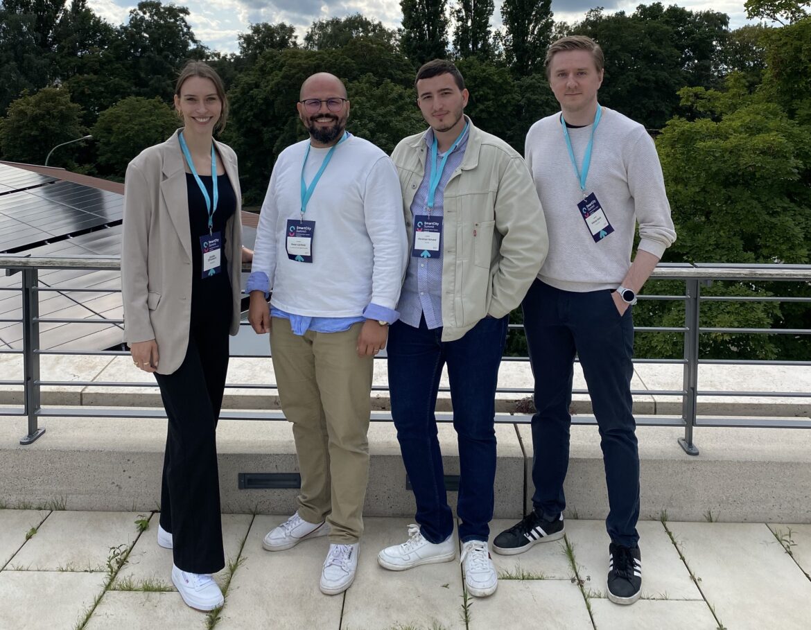 Das Locards Team: (v.l.) Jördis Dreinert, Peter Lächner, Christian Ninstel und Nikolai Dück. / Foto: Christian Ninstel