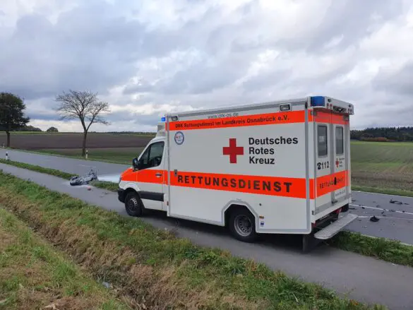 Motorradfahrer bei Unfall auf Bundesstraße B218 tödlich verletzt