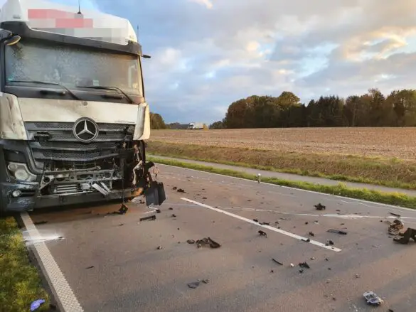 Motorradfahrer bei Unfall auf Bundesstraße B218 tödlich verletzt