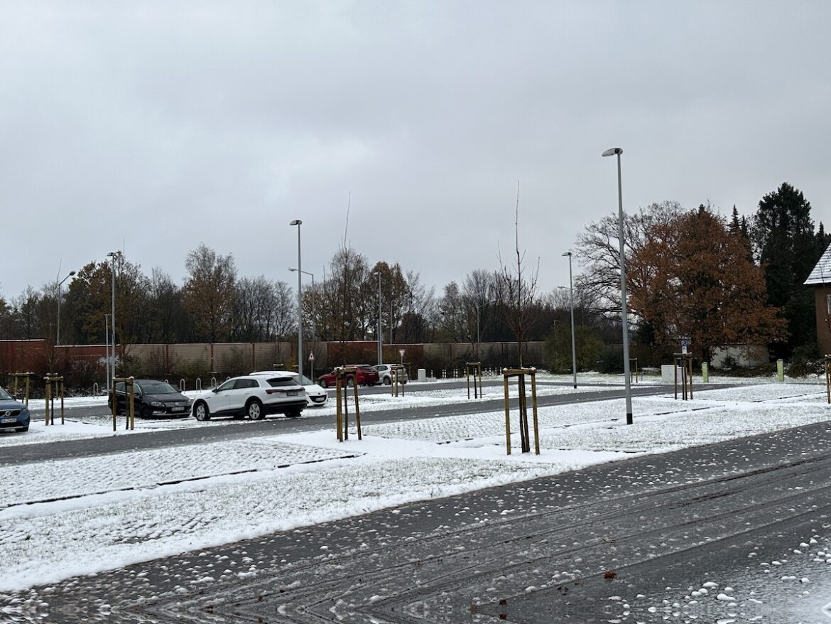 Der Park and Ride (P&R) Parkplatz in Osnabrück Eversburg