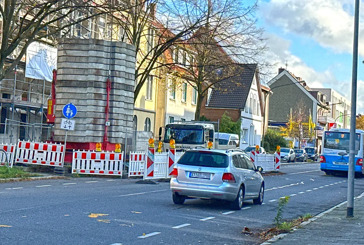 Die mobile Ampel ist weg an der Natruper Straße