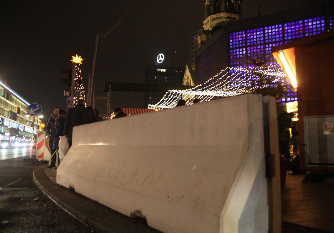 Schutzblockade Weihnachtsmarkt