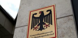 Schild Generalbundesanwalt beim Bundesgerichtshof