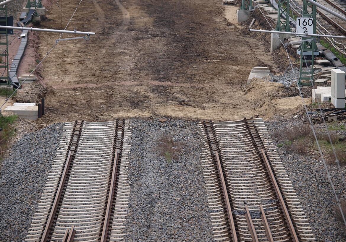 Baustelle Bahnschienen