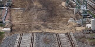 Baustelle Bahnschienen