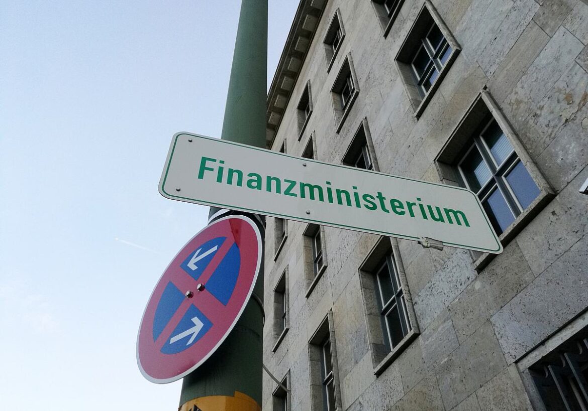 Schild Finanzministerium