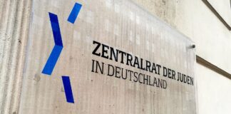 Schild Zentralrat der Juden in Deutschland