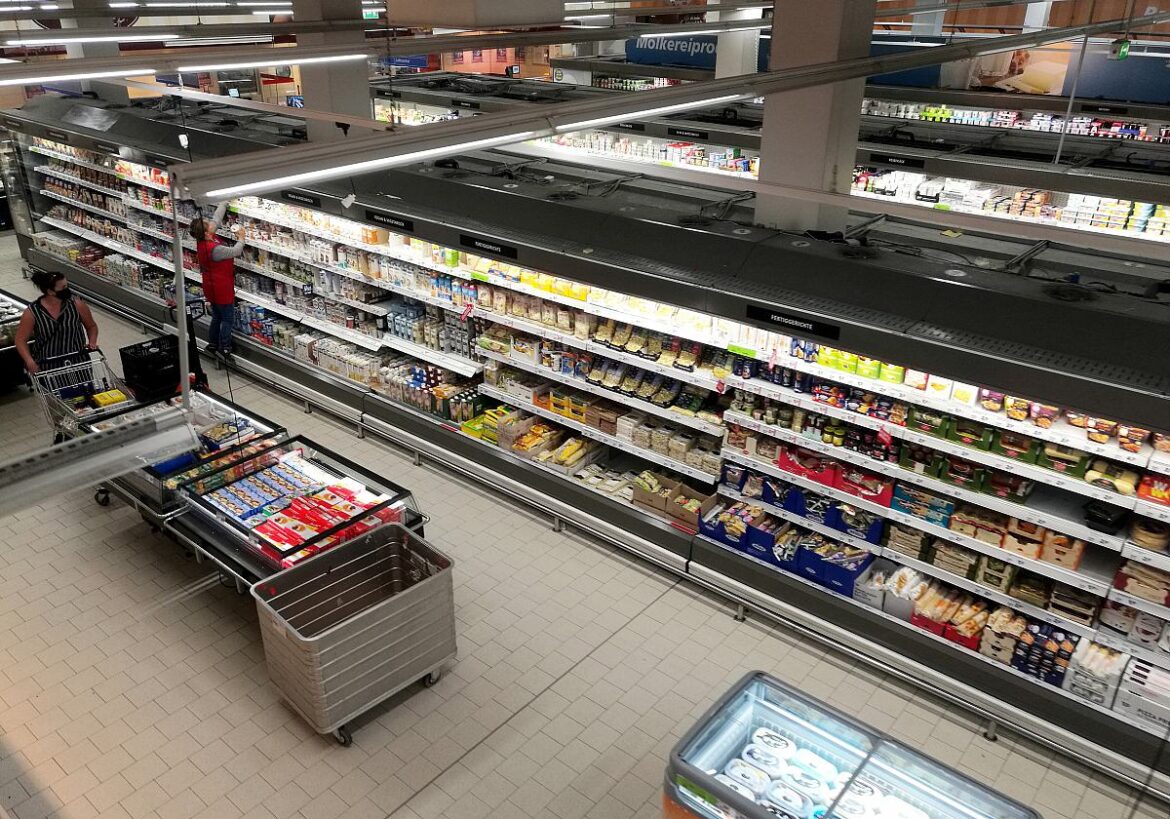 Supermarkt Kühlregal