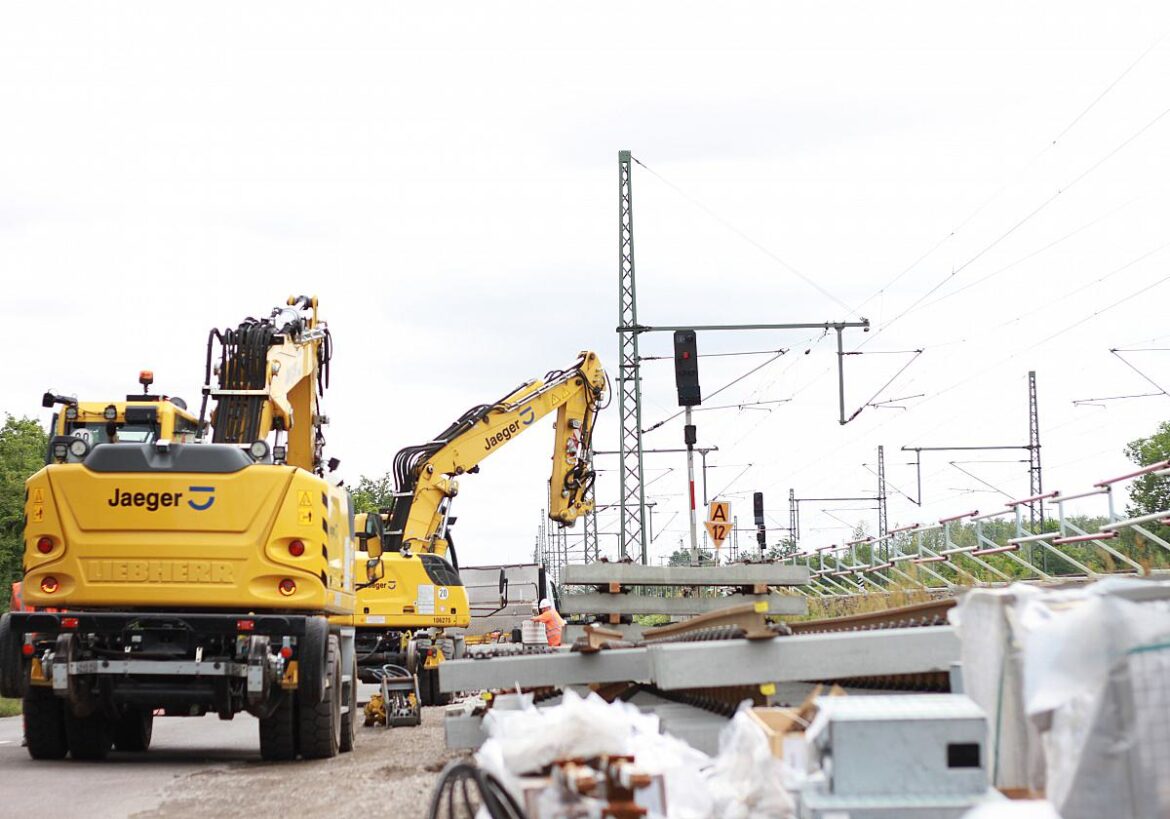 Baustelle bei der Bahn