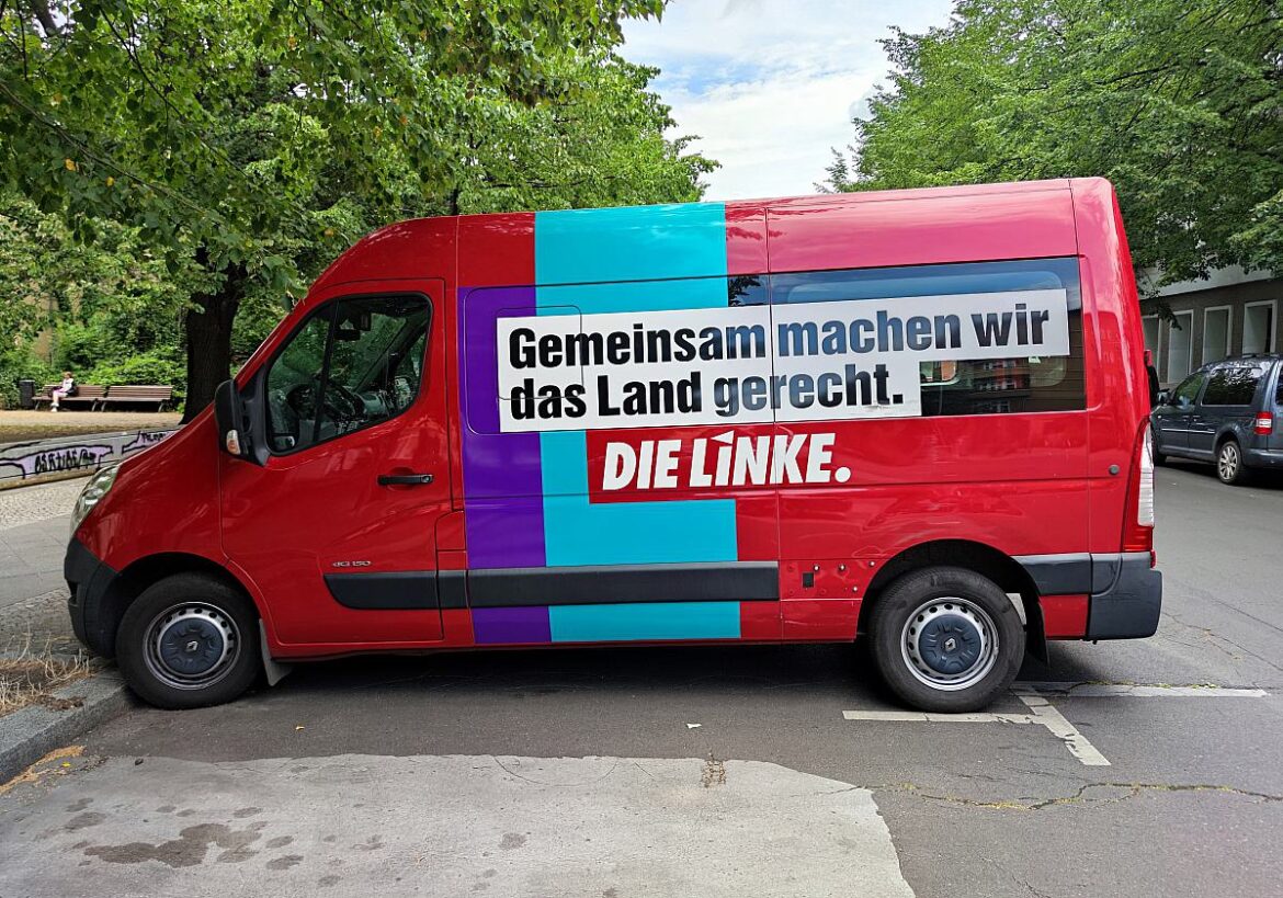 Linkspartei-Kleinbus