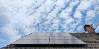 Solaranlage auf dem Dach