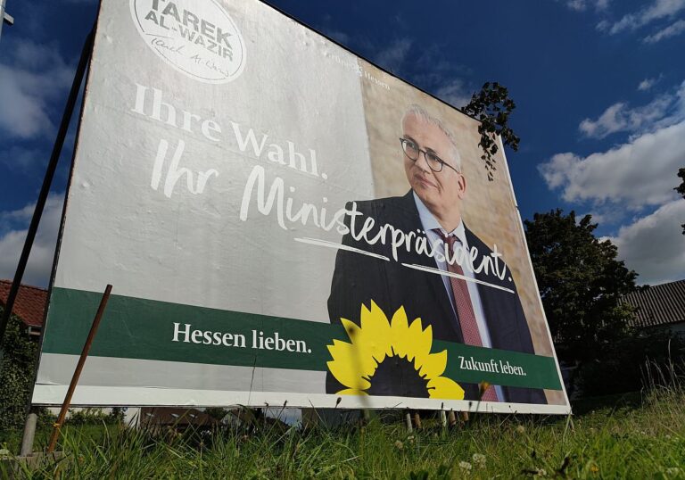 Wahlplakat der Grünen
