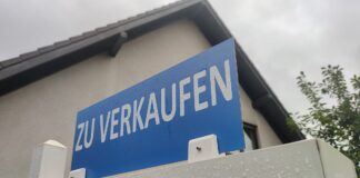 Schild "zu verkaufen"