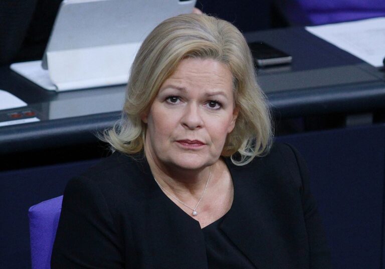 Bundesinnenministerin Nancy Faeser (SPD)