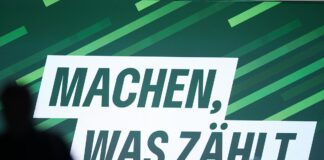 Parteitag der Grünen Slogan "Machen, was zählt"