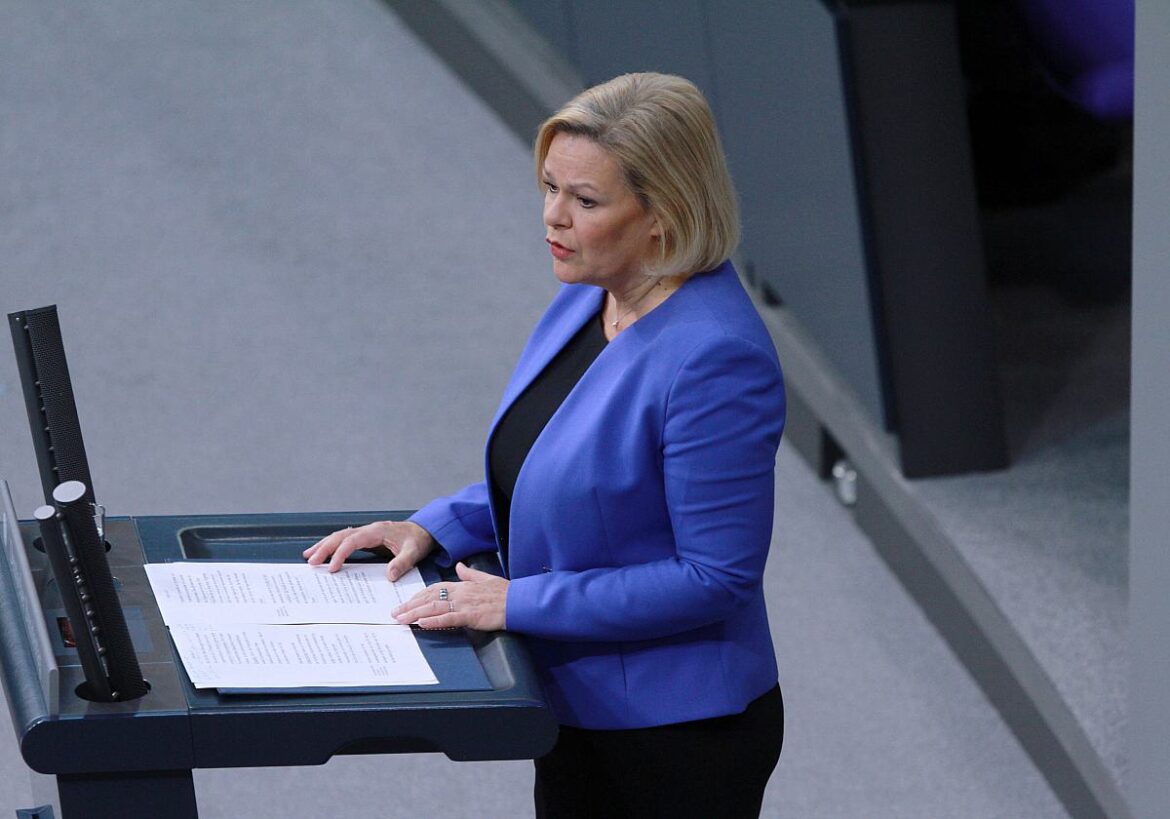 Bundesinnenministerin Nancy Faeser (SPD)