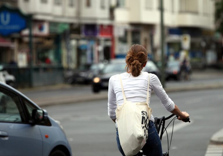 Fahrradfahrerin