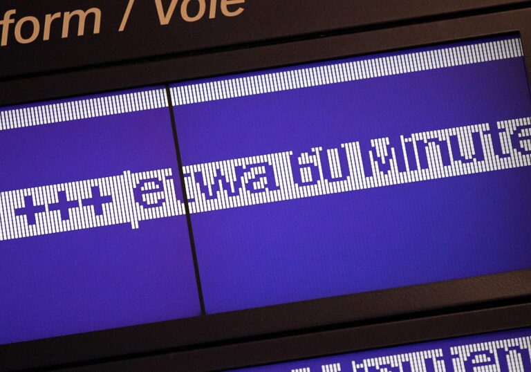 DB Verspätung etwas 60 Minuten