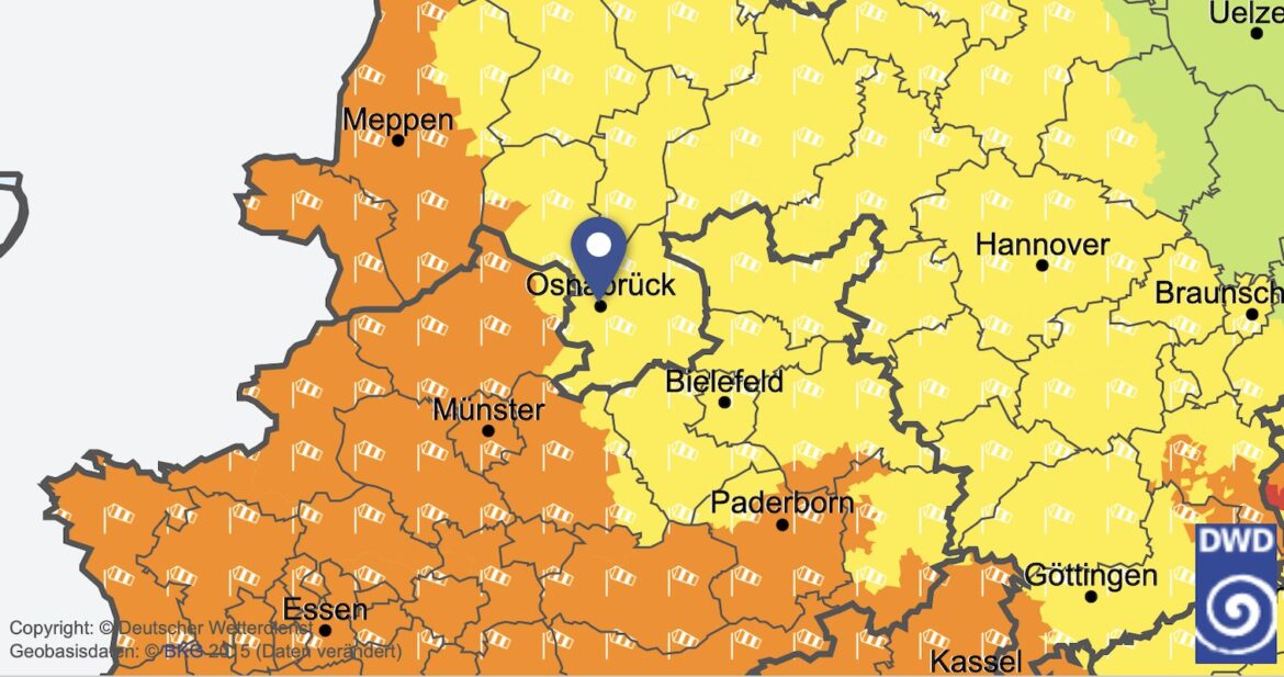 Wetterlage am 2. November 2023 / DWD