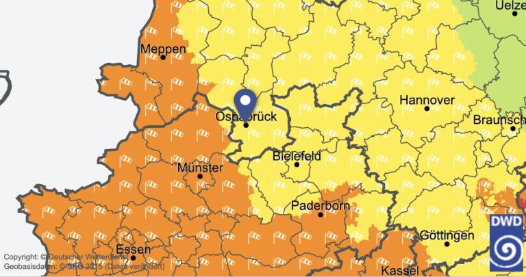 Wetterlage am 2. November 2023 / DWD