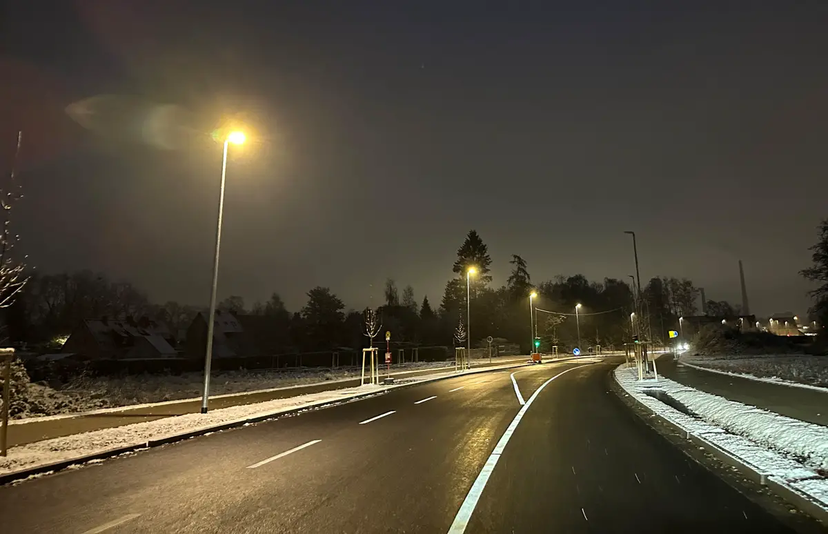 Halb verdunkelte Entlastungsstraße West / Foto: Pohlmann