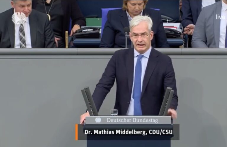 Mathias Middelberg (CDU) im Bundestag