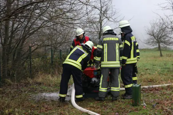 Brand in Biogasanlage in Melle, mehrere Feuerwehren im Einsatz