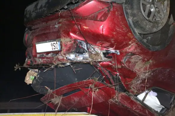 PKW überschlägt sich auf Autobahn A30 bei Bissendorf