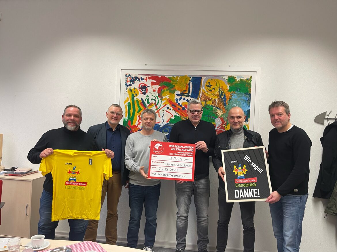 Spendenübergabe Eisstockschießen / Montessori-Schule