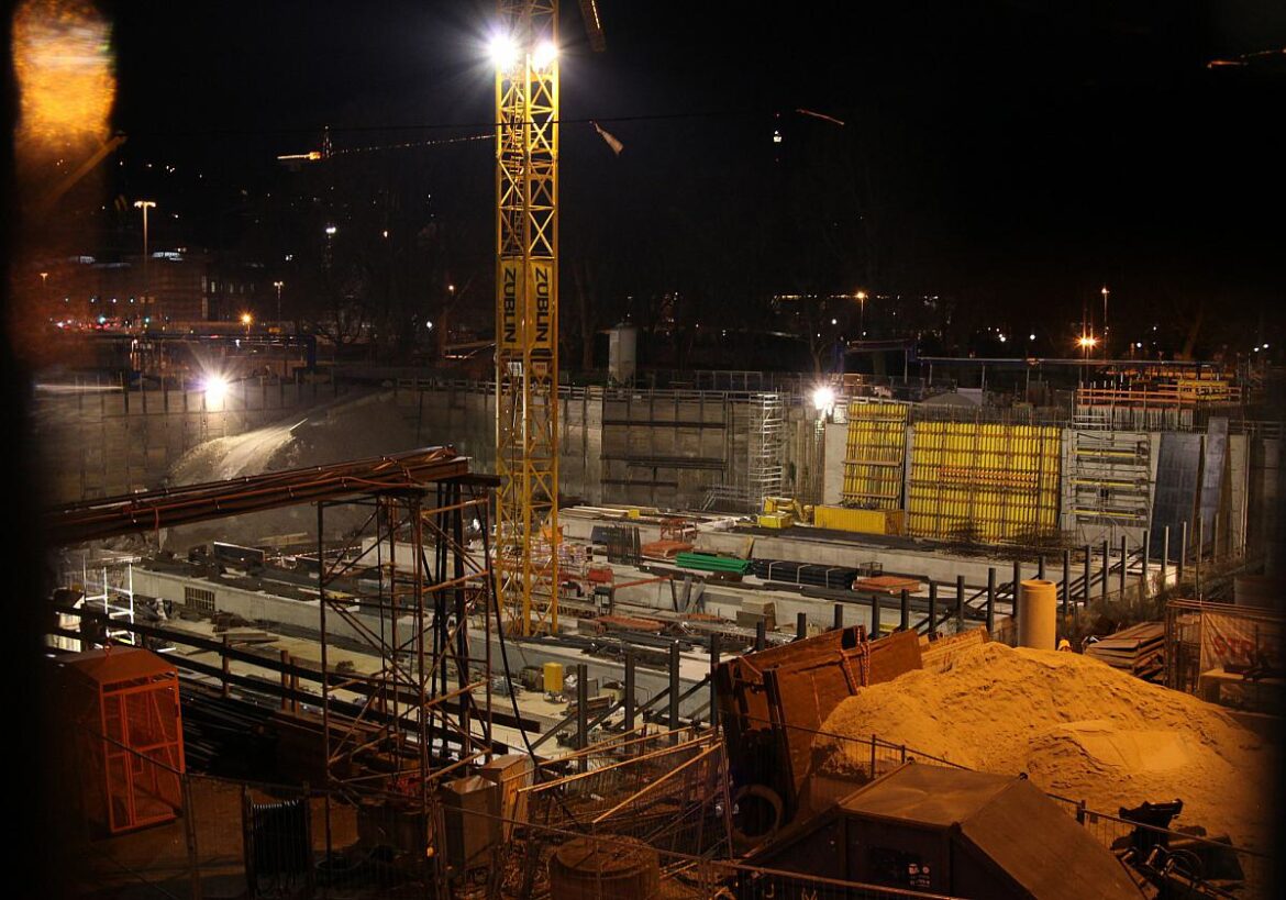 Baustelle des Stuttgarter Tiefbahnhofs