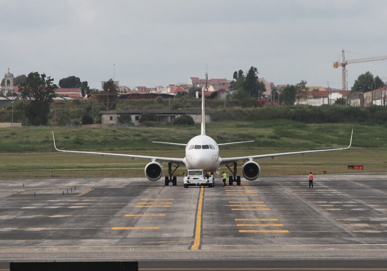 Flugzeug auf der Rollbahn
