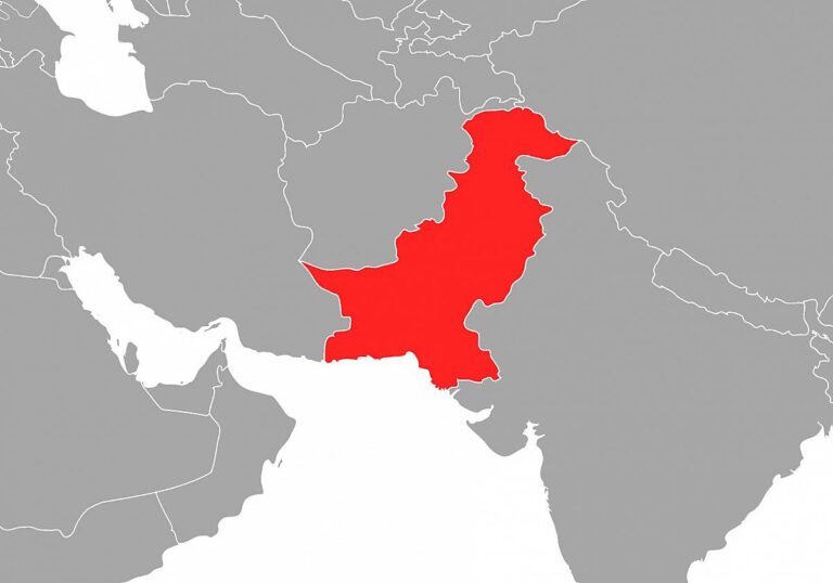Landkarte Pakistan