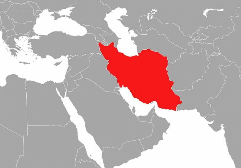 Landkarte Iran