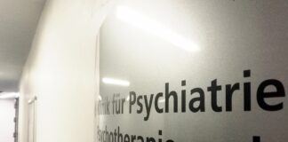 Schild Klinik für Psychiatrie