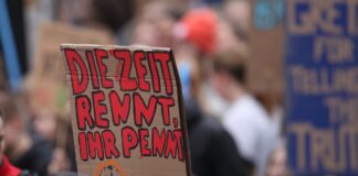 Klimaprotest Schild