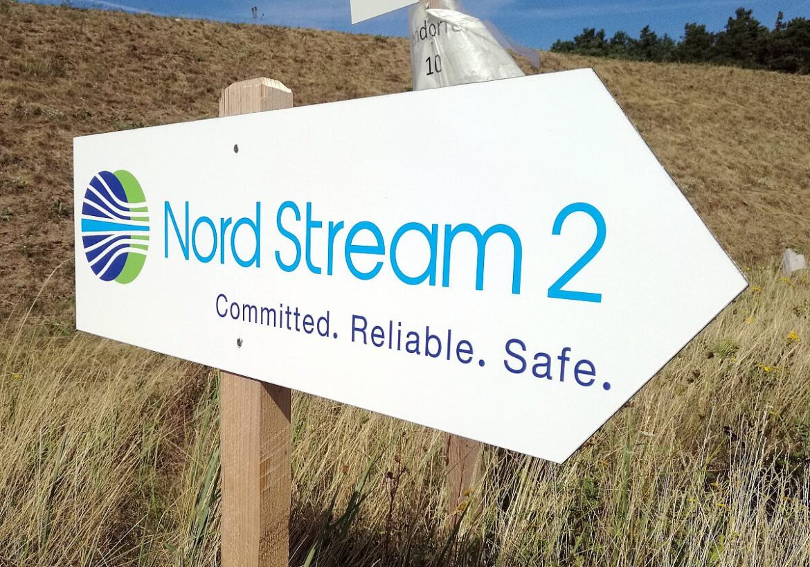 Nord Stream 2 Schild