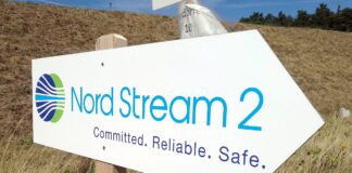 Nord Stream 2 Schild