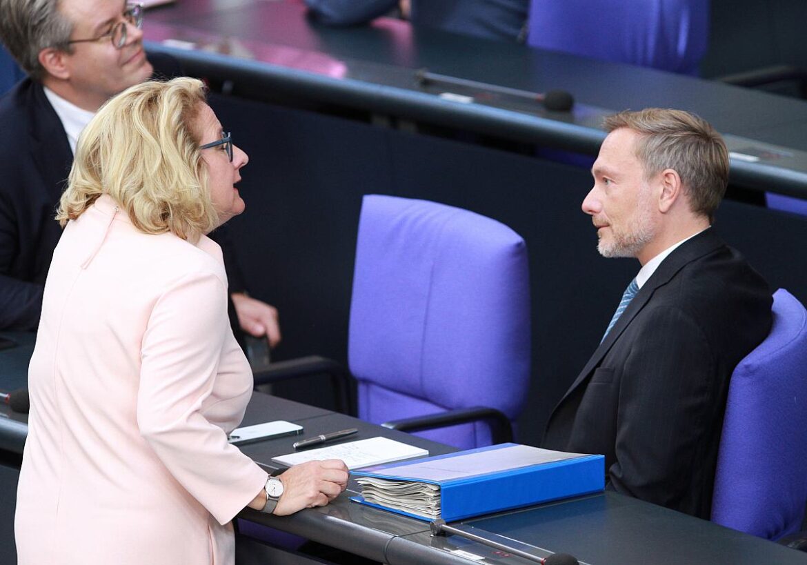 Entwicklungsministerin Svenja Schulze (SPD) und Finanzminister Christian Lindner (FDP)