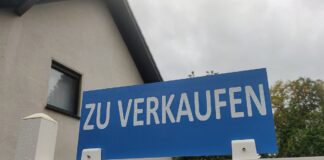 Schild "zu verkaufen"