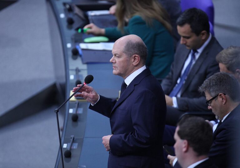 Bundeskanzler Olaf Scholz (SPD)