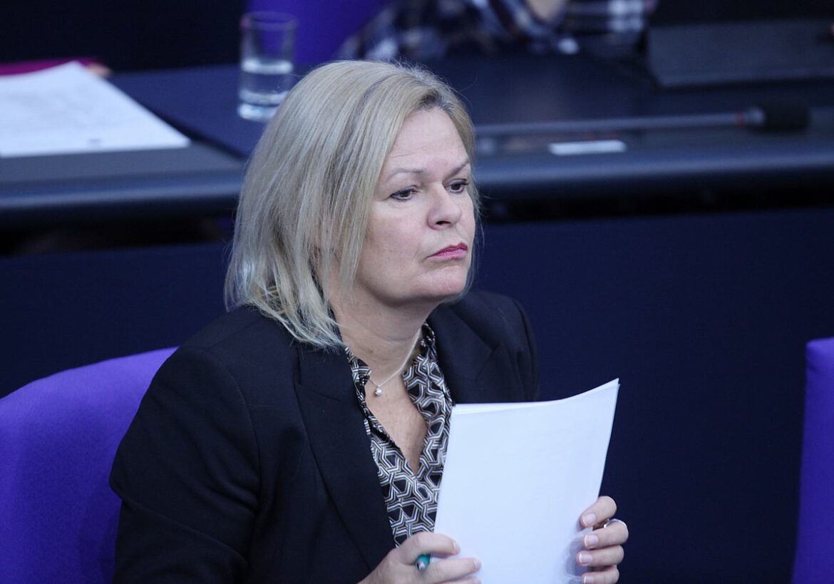 Bundesinnenministerin Nancy Faeser (SPD)