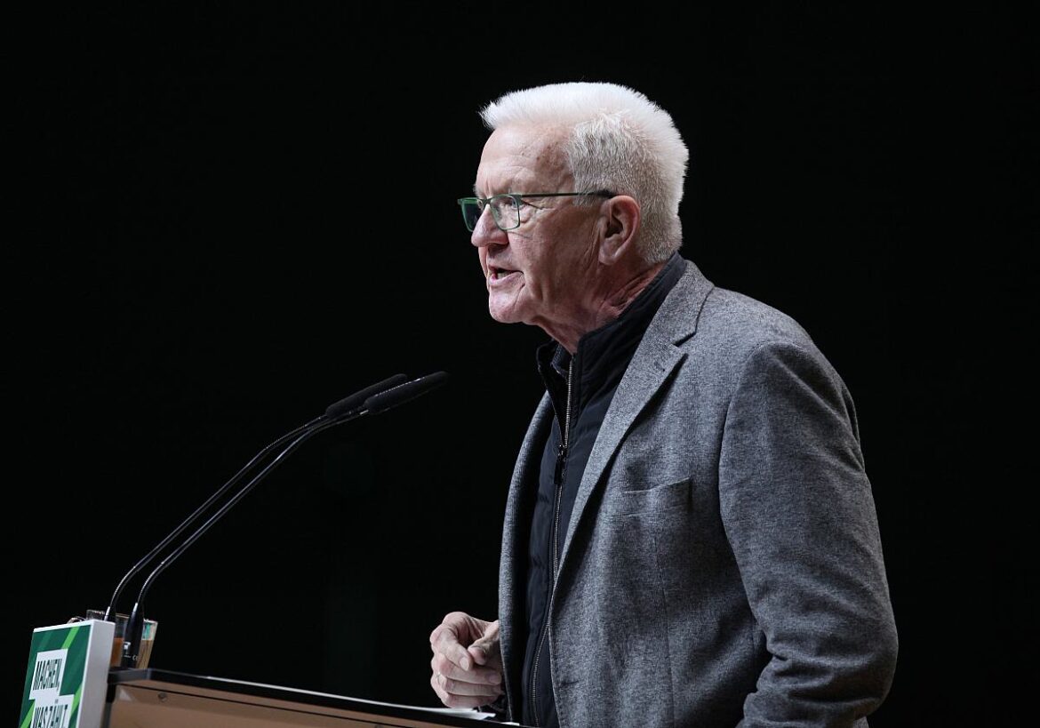 Ministerpräsident Winfried Kretschmann aus Baden Württemberg (Die Grünen)