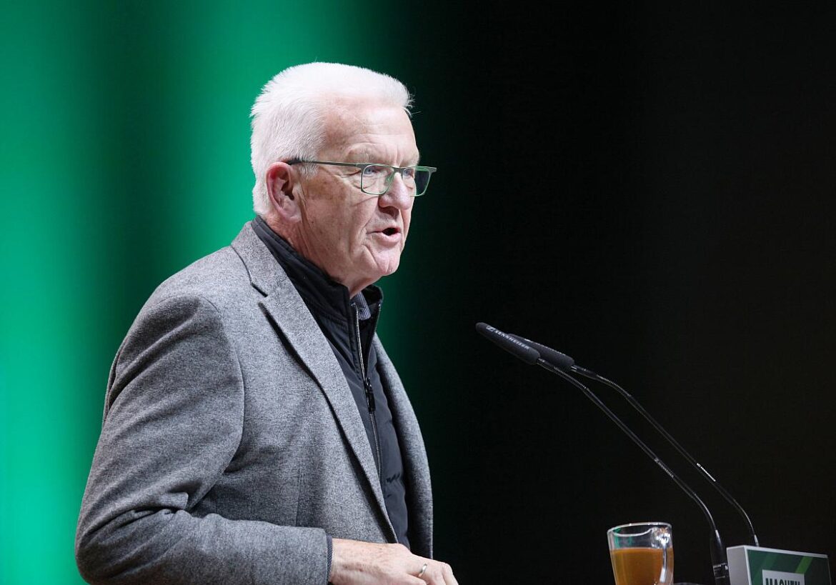 Ministerpräsident von Baden-Württemberg Winfried Kretschmann (Grüne)