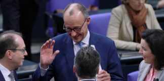 Friedrich Merz (CDU) im Bundestag