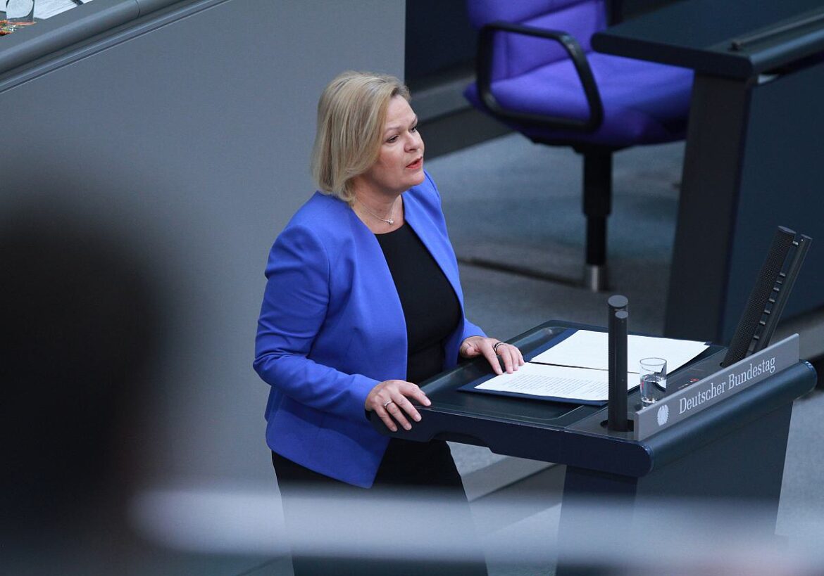 Bundesinnenministerin Nancy Faeser (SPD)