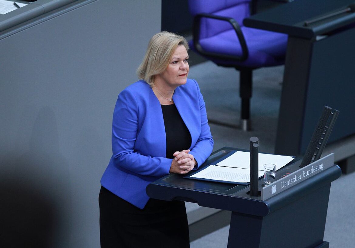 Bundesinnenministerin Nancy Faeser (SPD)